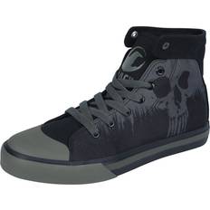 EMP Black Premium Sneaker with Skull Print - Black
