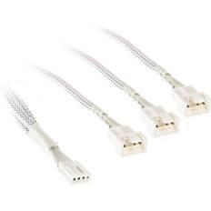 Kolink 1-2 PWM Lüfter Splitterkabel 35 cm Flätad Vit