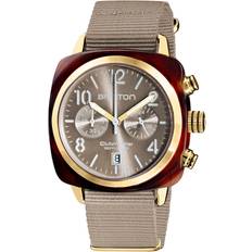 Briston Clubmaster Classic Acetate Gold Watch