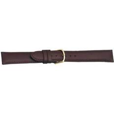 Deluxe Beco Watch Strap Polo Brown Calf Leather 18mm Gold Plated Buckle 664218G