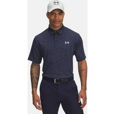 Under Armour Playoff 3.0 Printed Men's Polo - Midnight Navy/Downpour Gray/Halo Gray