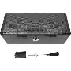 Velvet Watch Boxes Konnwei Watch Box Black 4 Slot Soft Velvet Lining Watch Display Case Organizer