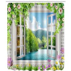 Cosy@home Beautiful Print Shower Curtain 180 x 180 cm
