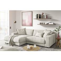 KAWOLA Madeline Ecksofa mit Longchair Cord Sofa