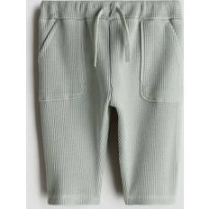 H&M Baby Waffled Cotton Joggers - Green