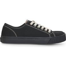Maison Margiela Black Cotton Canvas Tabi Sneakers - Black