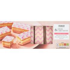 Tesco Angel Cake Slices Vanilla 6 Pack 160G