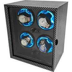 Teknikproffset Watch Winder Med LED-Belysning Och USB-Strömförsörjning