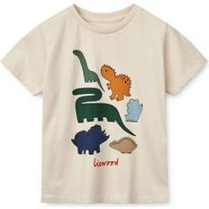 Liewood T-shirts Liewood Apia Placement Shortsleeve T-shirt - Dinosaurs/Sandy
