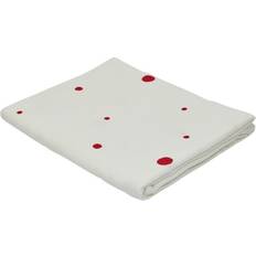 OYOY Nori 140x200 cm White-Cherry Red Tablecloth White