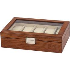 Watch Boxes Mele & Co 10 Watch Box Dark Beech