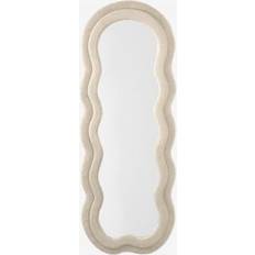 Sklum 60x160 Cm Tapizado Evelyn Borreguito Blanco Espejo de Pared