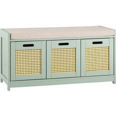 SoBuy Hallway Storage Bench Cabinet FSR182-GR Shoe Rack