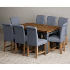 Extending Buxton 140cm and Dark Blue Painted Table