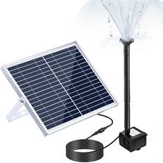 Solar fountain Tomtop Jms 10W Solar Fountain Pump with Large Solar Panel 3 Nozzles 100 cm