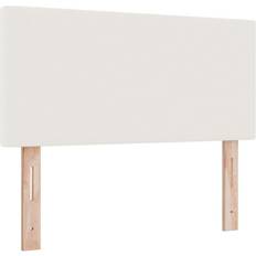 vidaXL Plain Design Cream 90 cm Corduroy Fabric Headboard 90cm