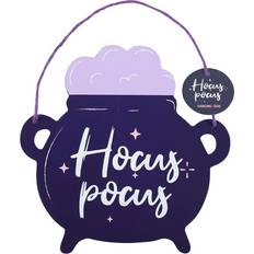 Wall Decor Something Different Hocus Pocus Cauldron Hanging Sign One Size Purple Wall Decor
