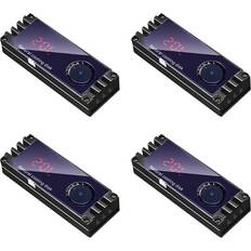 Computer Cooling Tauoh 4X M2 SSD Koellichaam Koeler Temperatuur OLED Digitaal Display M.2 2280 NVME Solid State Harde Schijf Radiator
