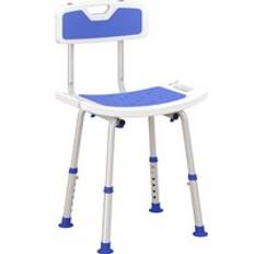 Shower Stools Homcom Height Adjustable Shower Stool With Backrest