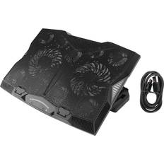 Computer Cooling Konnwei Laptop Cooler Stand Multi Angle Adjustment 3400RPM 5 Height Level 11 Fan