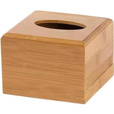Näsdukslådor Goolrc Bamboo Tissue Box Holder Square Tissue Box Cover