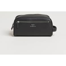 Polo Ralph Lauren Smooth Leather Washbag - Black