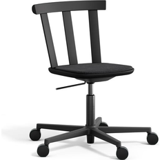 Stolab Alt Swivel Base Upholstered Seat Birch Hallingdal 65-180 Black-Matte Black Chair