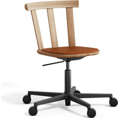 Stolab Alt Swivel Base Upholstered Seat Oak Elmotique 43807 Chair