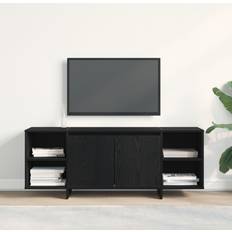 vidaXL Svart Ek 120 x 30 x 40.5 cm TV-bänk