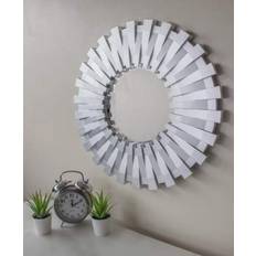 Large Modern 50cm Round Silver