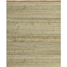Plus Plank Profilzaun Holz 1740 x 2030 mm Natur