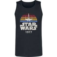 Star Wars Toppe Star Wars Disney Tanktop - Wing 1977 - Herrer - Sort