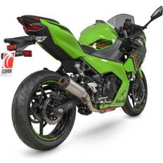 Exhaust Systems Scorpion Red Power Silencer Satin Titanium Sleeve