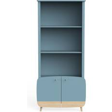 Étagères CaliCosy Bibliotheque 2 Tablettes Et 2 Portes H177 cm Étagère