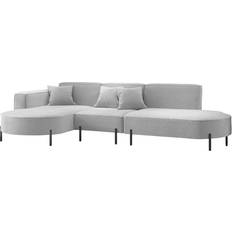Fun-Möbel Valencia Light Grey Sofa 321cm 3 Seater