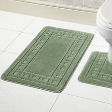 Olivia Rocco Miami 2 Piece Bath Mat and Pedestal Set