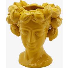 EDG Hovedvase Chakra Citron H 28 cm Gul Vase