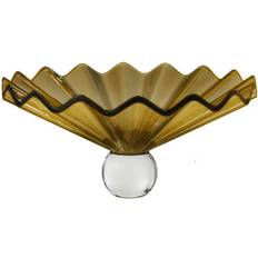 Kulhot Stori Ballerina Centerpiece Kulho Käsinpuhallettu Lasi Amber BA-03-107