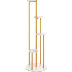 Costway Heavy-Duty Tall Corner Indoor Metal Plant Stand 40 x 40 x 125 cm