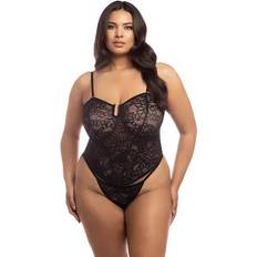 Oh La La Cheri Plus Size Kai Bustier & Thong Lingerie Set - 61-11358X