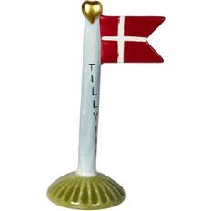 Speedtsberg Keramik Flag 14 cm Blå H 14 cm