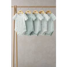 Whale Short Sleeve Bodysuits Set of 5 Blue