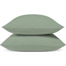 Taies d'oreiller Lot de 2 Taies Unies 65x65cm Taie d'oreiller Bleu