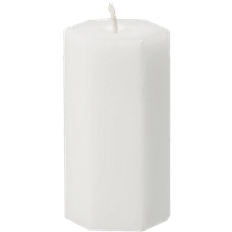 Scandi Living Luminous Spider Web Blockljus Ø6x10 cm - Vit Stearinljus