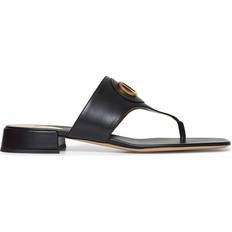 Valentino Sko Valentino VLogo Sorte Læder Flip-Flops - Sort