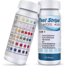 Jc.upin Pool Spa PH Test Strips 6 in 1 Water Quality Testing Strips Kit
