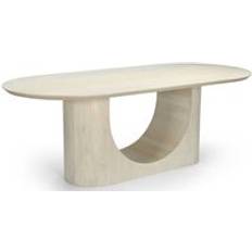 Home ESPRIT White Mango Wood 220 x 100 x 76 cm Dining Table