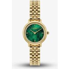 Ladies Honeycomb 28mm Light Yellow Gold Bracelet Watch