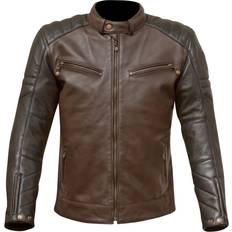 Merlin Chase Motorcycle Leather Jacket - Brown Man