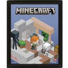 Pyramid Minecraft Lenticular 20x30 cm Plakat
